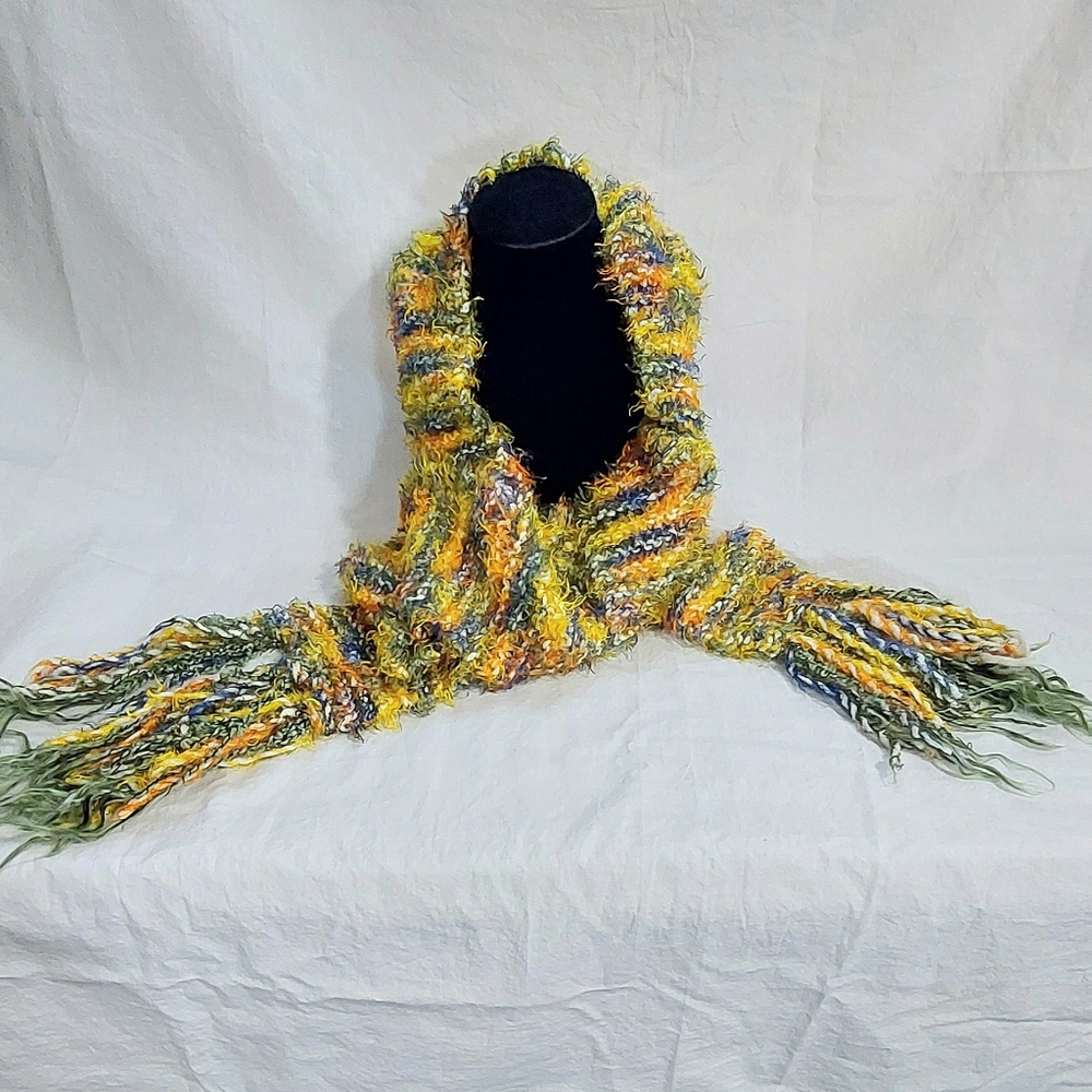 Handmade Cozy Multicolor Knitted Scarf